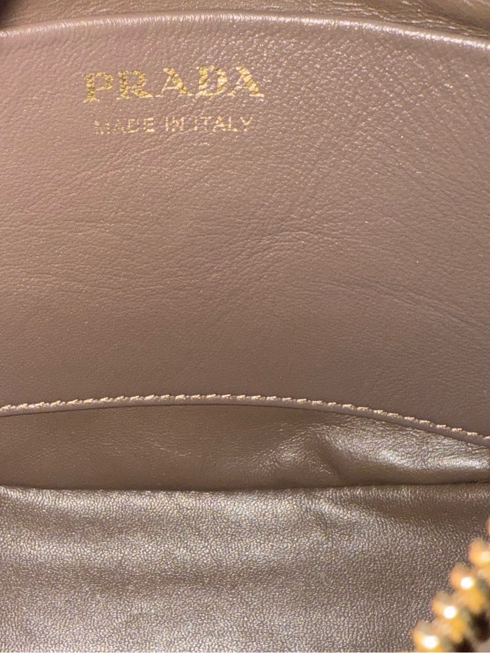 Prada Arque Mini Suede Shoulder Bag - Picture 7 of 11